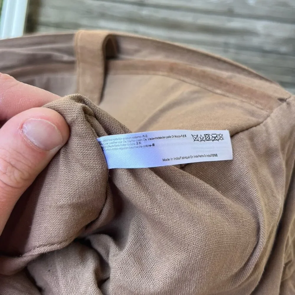 NWOT, Free People Suede Messenger Laptop Bag in Brown